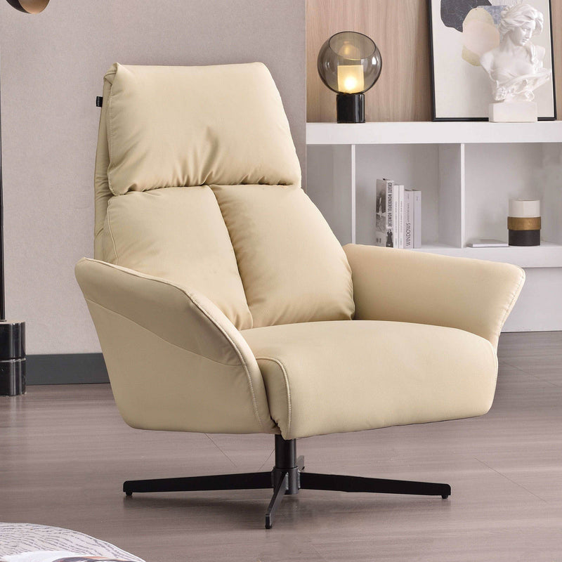 Comfortable Scandinavian Accent Chair - Ergonomic Backrest Armrest Chair For Bedroom & Living Room