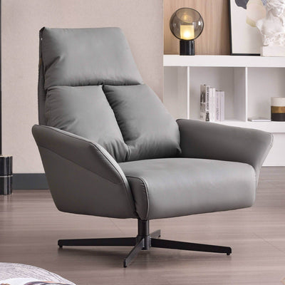 Comfortable Scandinavian Accent Chair - Ergonomic Backrest Armrest Chair For Bedroom & Living Room