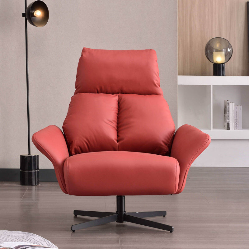 Comfortable Scandinavian Accent Chair - Ergonomic Backrest Armrest Chair For Bedroom & Living Room