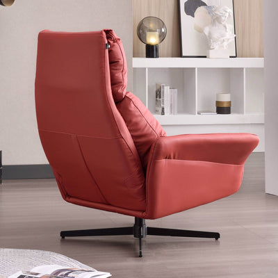 Comfortable Scandinavian Accent Chair - Ergonomic Backrest Armrest Chair For Bedroom & Living Room