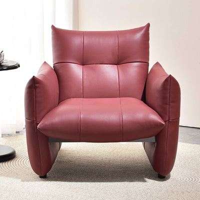 Luxury Ergonomic Accent Chair - Elegant Armchair Backrest Design For Living Room & Bedroom