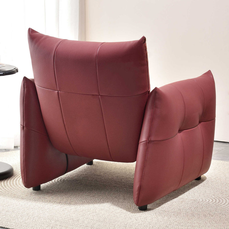 Luxury Ergonomic Accent Chair - Elegant Armchair Backrest Design For Living Room & Bedroom