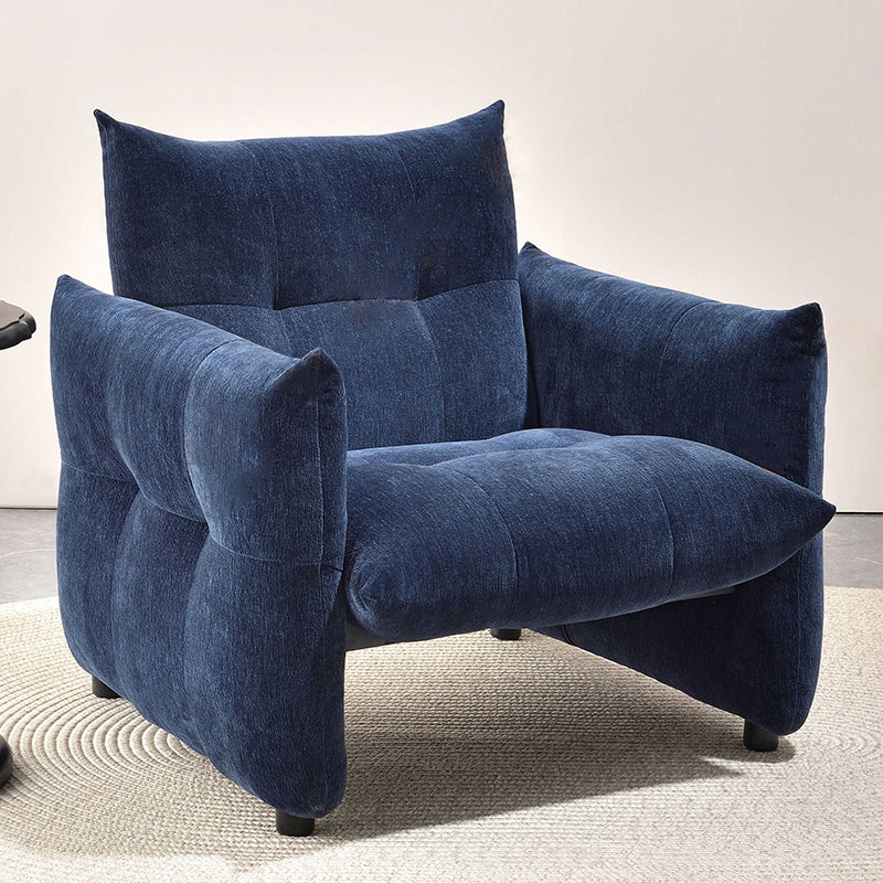 Luxury Ergonomic Accent Chair - Elegant Armchair Backrest Design For Living Room & Bedroom