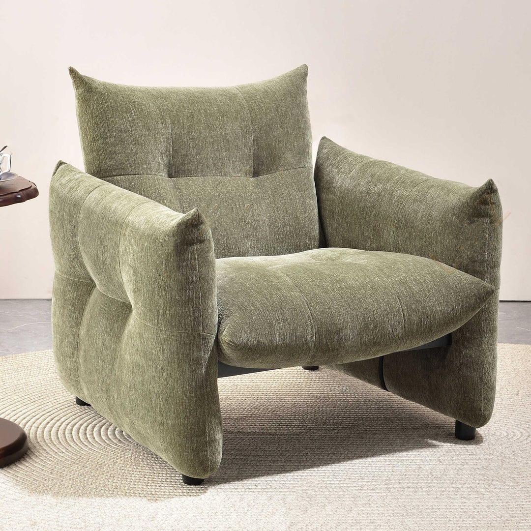 Luxury Ergonomic Accent Chair - Elegant Armchair Backrest Design For Living Room &amp; Bedroom