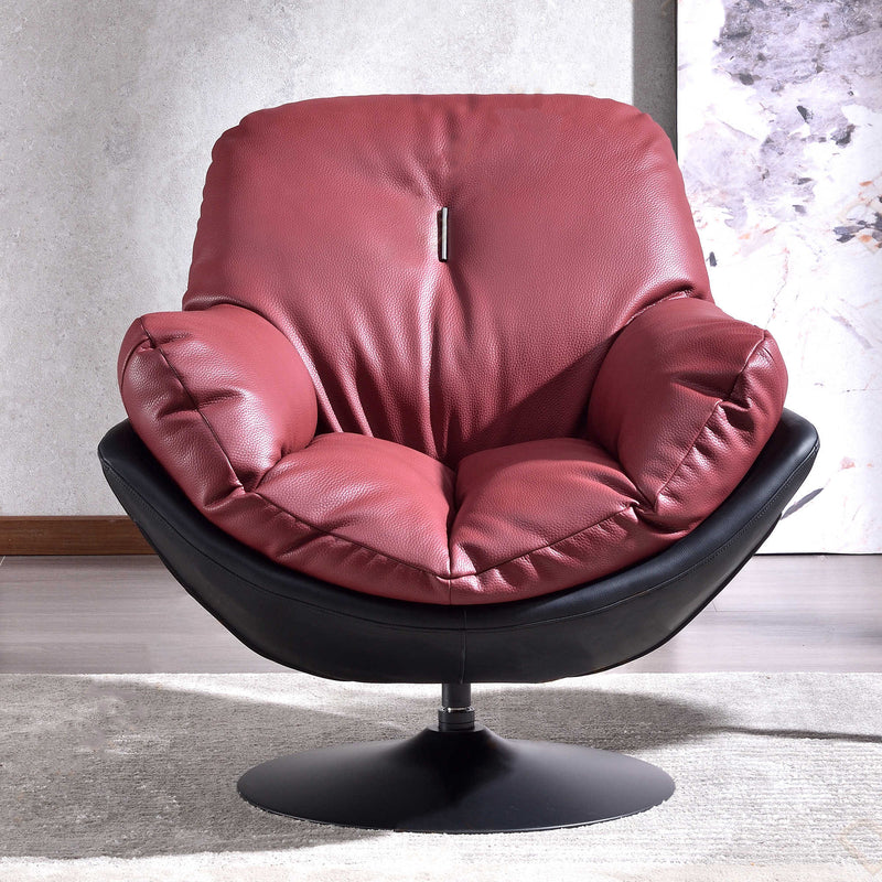 Silent Rotating Scandinavian Accent Chair - Detachable Design Soft Filling Chair For Living Room & Study