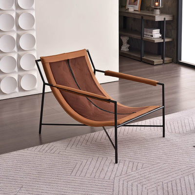 Edgy Industrial-Style Accent Chair - Multi-Scene Adaptable Backrest Armrest Chair For Living Room & Bedroom