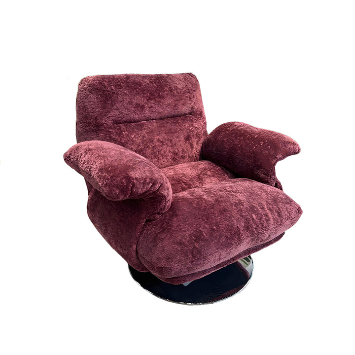 Luxury Premium Swivel Chair - Stable Curved Panel Frame Accent Chair For Living Room &amp; Bedroom