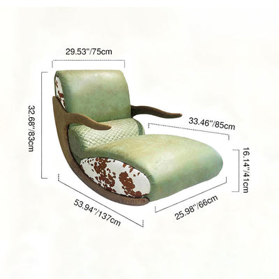 Stain & Wear-Resistant Rocking Chair - Contemporary Scandinavian Style Backrest Armrest Chair For Bedroom & Living Room