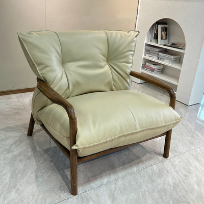 Modern Minimalist Sofa Chair - Ergonomic Design Backrest Armrest Accent Chair For Bedroom