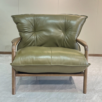 Modern Minimalist Sofa Chair - Ergonomic Design Backrest Armrest Accent Chair For Bedroom