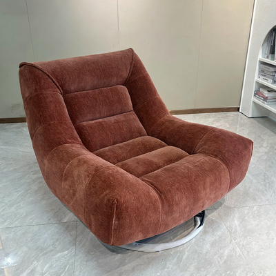 Cloud-Soft Swivel Chair - Cozy Minimalist Charm Backrest Armless Accent Chair For Living Room & Bedroom
