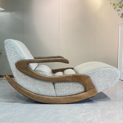 Timeless Retro Lounge Chair - Sturdy Genuine Leather Backrest Armrest For Bedroom