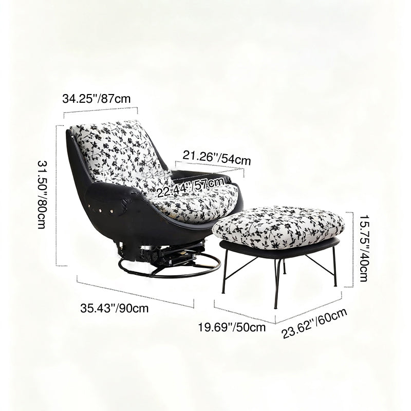 360° Rotatable Sofa Chair - Modern Minimalist Style Ergonomic Accent Chair For Living Room & Bedroom