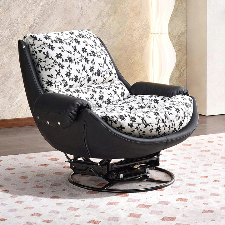 Chaise de canapé pivotante à 360° - Chaise d'appoint ergonomique au style minimaliste moderne pour salon et chambre 