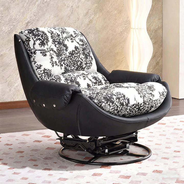 Chaise de canapé pivotante à 360° - Chaise d'appoint ergonomique au style minimaliste moderne pour salon et chambre 