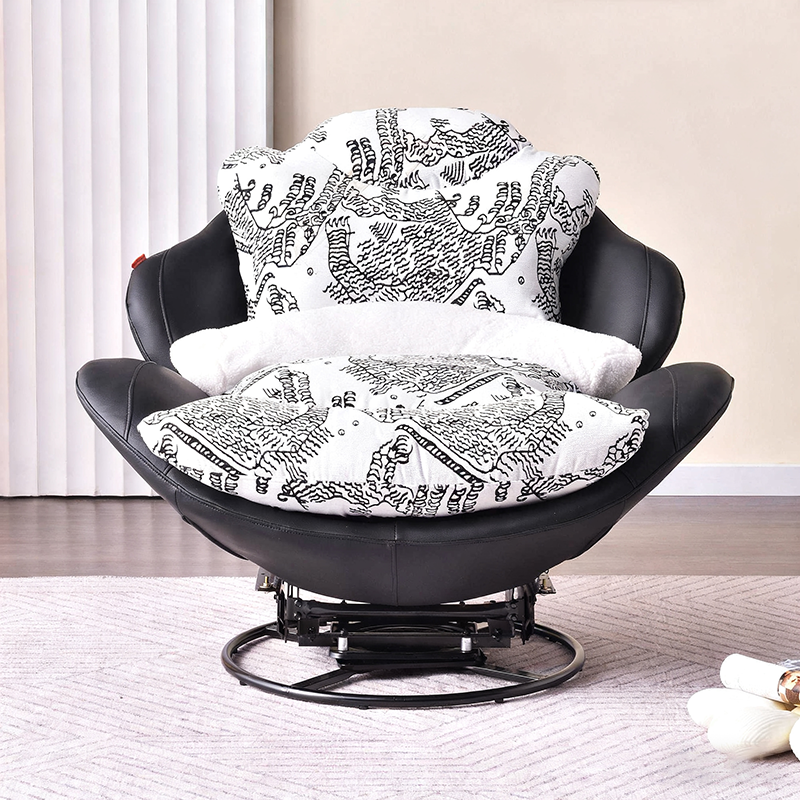 Sleek Minimalist Accent Chair - Multi-Scene 360° Rotatable Sofa Chair For Living Room &amp; Bedroom