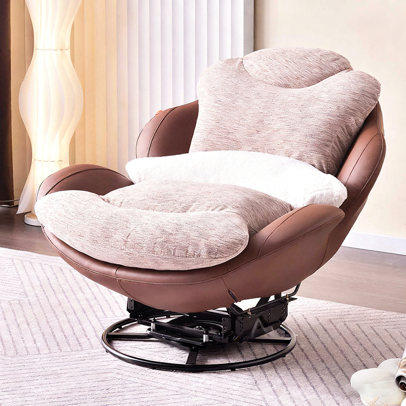 Sleek Minimalist Accent Chair - Multi-Scene 360° Rotatable Sofa Chair For Living Room &amp; Bedroom