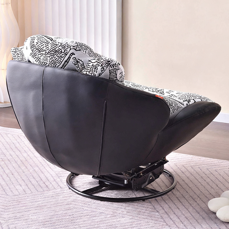 Sleek Minimalist Accent Chair - Multi-Scene 360° Rotatable Sofa Chair For Living Room &amp; Bedroom