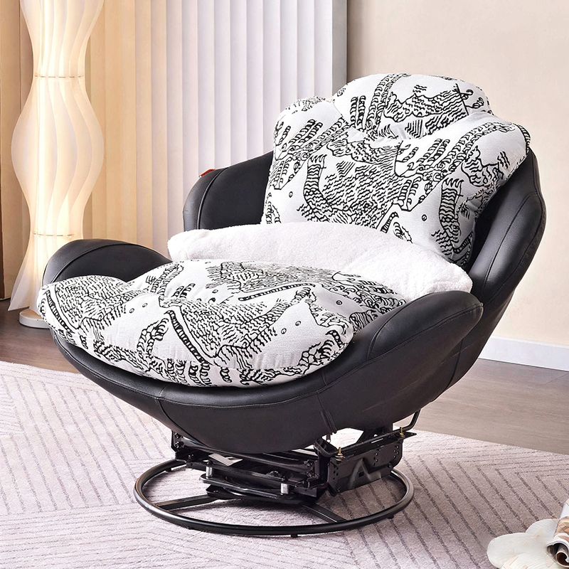 Sleek Minimalist Accent Chair - Multi-Scene 360° Rotatable Sofa Chair For Living Room &amp; Bedroom