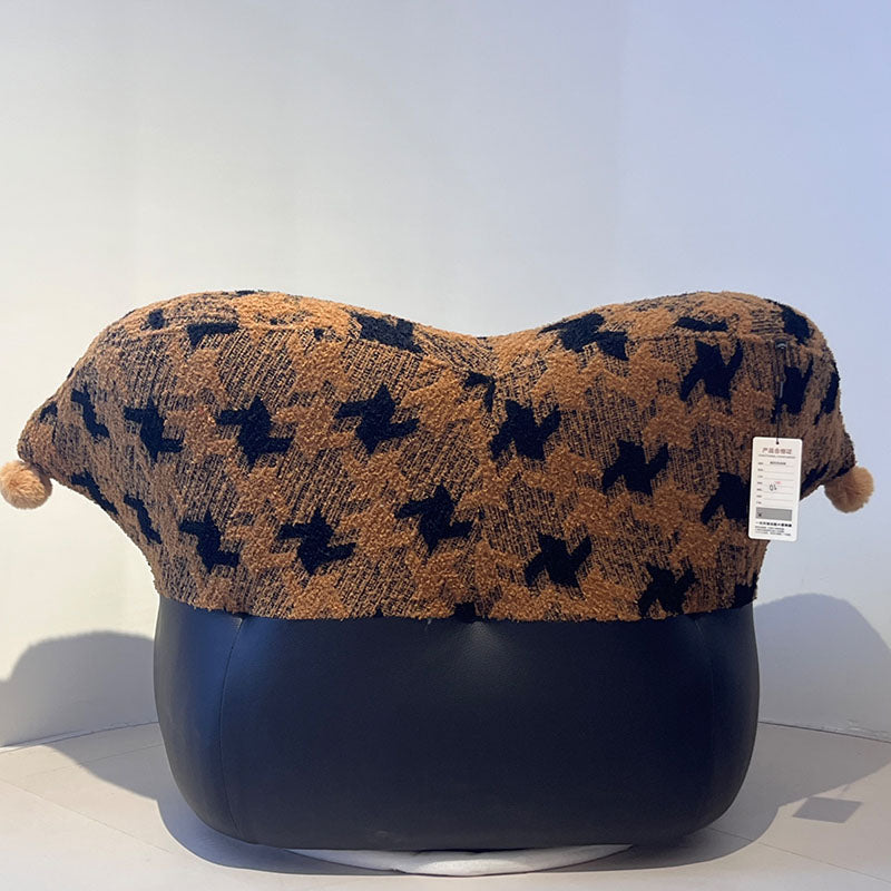 Nordic Heart Shaped Swivel Accent Chair - Friendly Fabric Lazy Lounge Chair For Living Room &amp; Bedroom