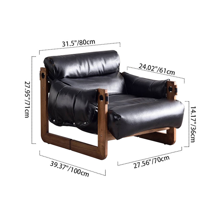 Traditional Vintage Accent Chair - Ash Or Oak Wood Frame Plush Cushion Armchair For Living Room