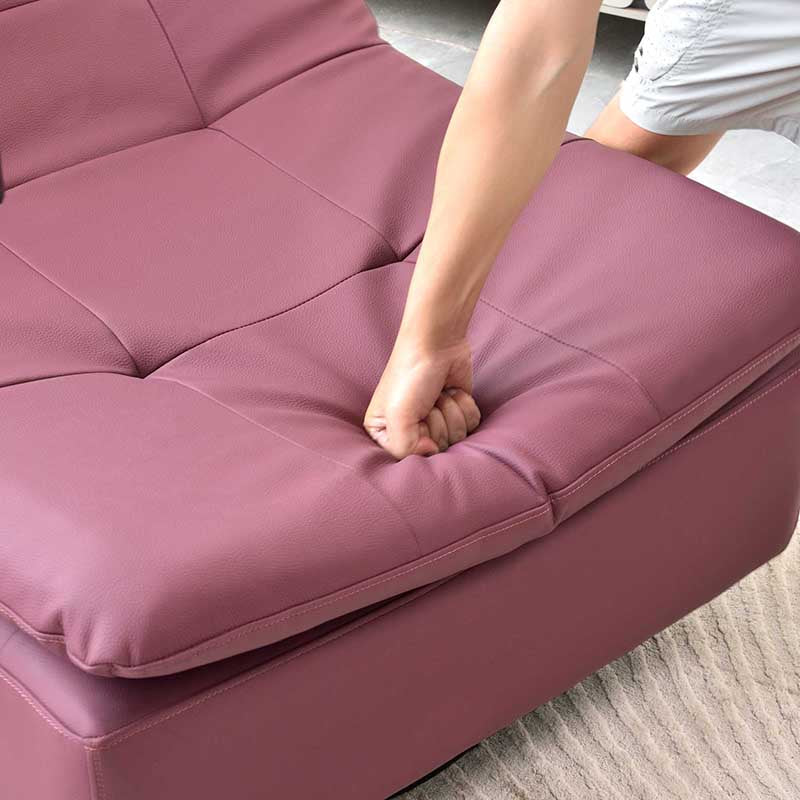 Contemporary Full Eco Leather Armchair With Solid Wood Frame - 360° Swivel Accent Chair For Living Room