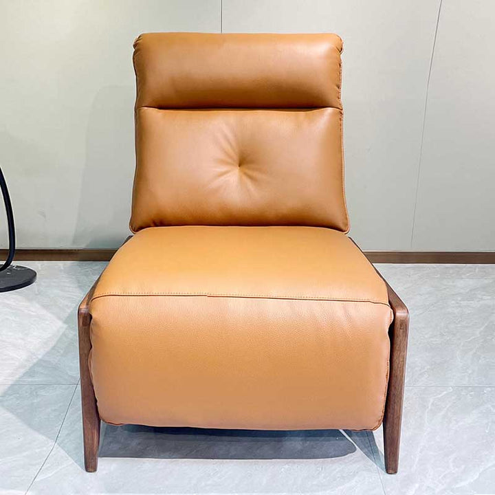 Fauteuil inclinable électrique contemporain en cuir écologique - fauteuil d&