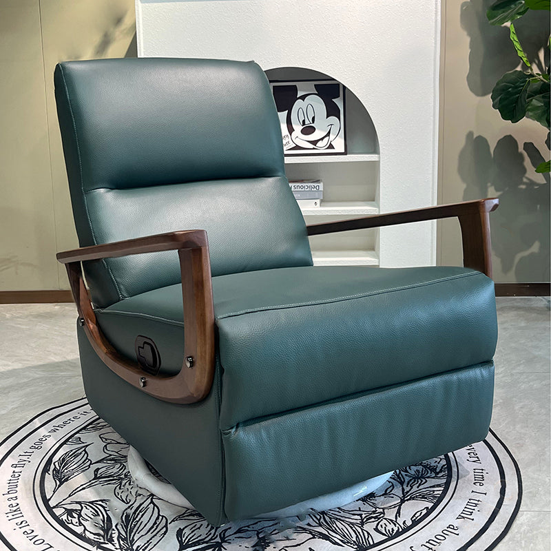 Contemporary 360° Rotating Eco Leather Armchair - Comfortable Foam Cushion Accent Chair For Living Room