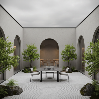 Contemporary Industrial Outdoor Coffee Table - Sleek Rectangular Durable Metal Dining Table For Patio & Backyard