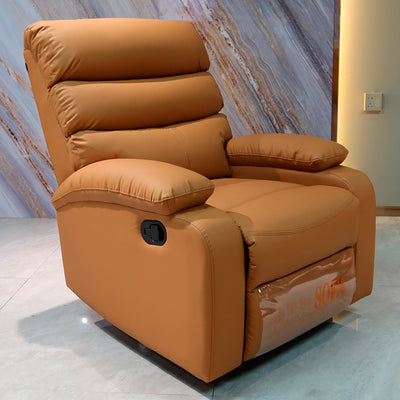Modern Comfort Cat-Claw Leather Swivel Recliner Chair - Multi-Functional Lounge Accent Chair For Living Room