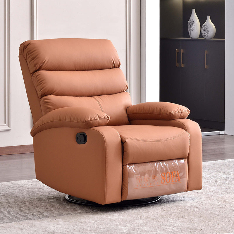 Modern Comfort Cat-Claw Leather Swivel Recliner Chair - Multi-Functional Lounge Accent Chair For Living Room