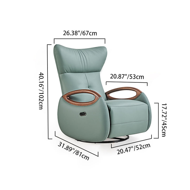 Fauteuil contemporain créatif multifonction - chaise d'appoint lounge en cuir écologique pour salon 