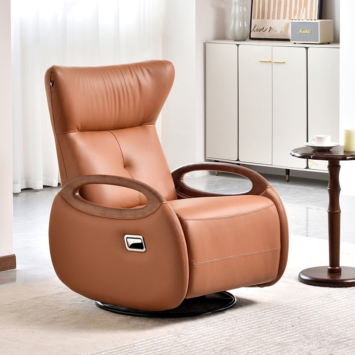 Fauteuil contemporain créatif multifonction - chaise d'appoint lounge en cuir écologique pour salon 
