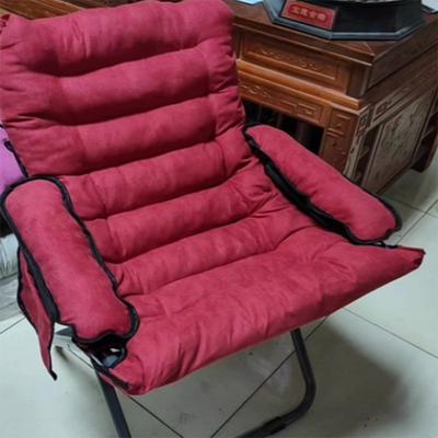 現代的な北欧のカーブしたベルベットクッションリクライナー 調整可能な背もたれ 収納バッグ 枕 リビングルーム用 