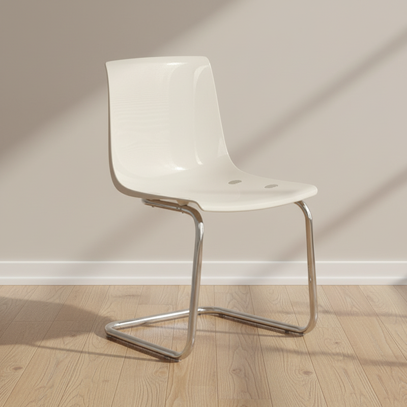 Modern Minimalist Curved Plastic Steel Dining Chair Backrest For Dining Room