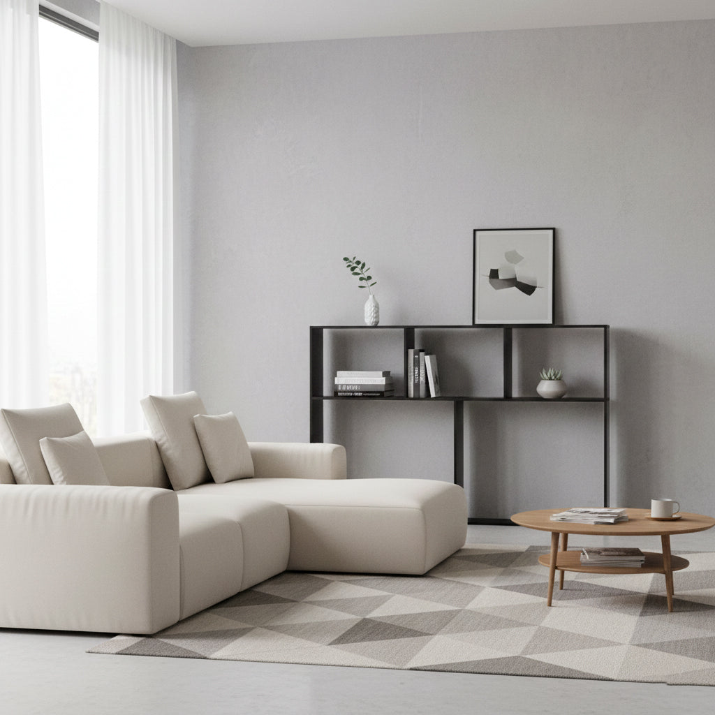 Modern Minimalist Acrylic Rectangular Display Rack With 3-Tier Design For Living Room