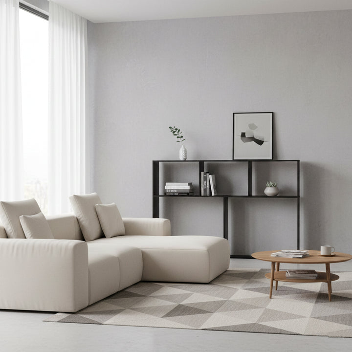 Modern Minimalist Acrylic Rectangular Display Rack With 3-Tier Design For Living Room