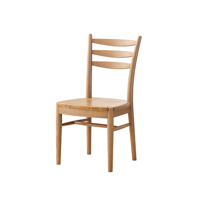 Traditional Chinese North American Ash Wood Dining Table Set - Round Dining Table Ladder Back Chairs For Dining Room