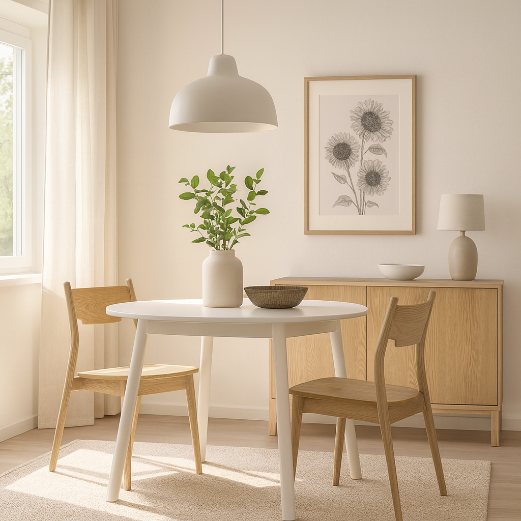 Traditional North American Ash Wood Dining Table Set - Square 1-Tier Dining Furniture For Dining Room