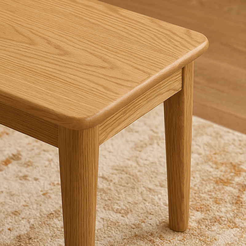 Traditional Handcrafted Rectangular Table - North American Ash Wood Dining Table For Dining Room