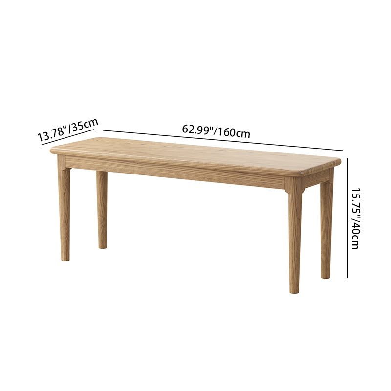 Traditional Handcrafted Rectangular Table - North American Ash Wood Dining Table For Dining Room