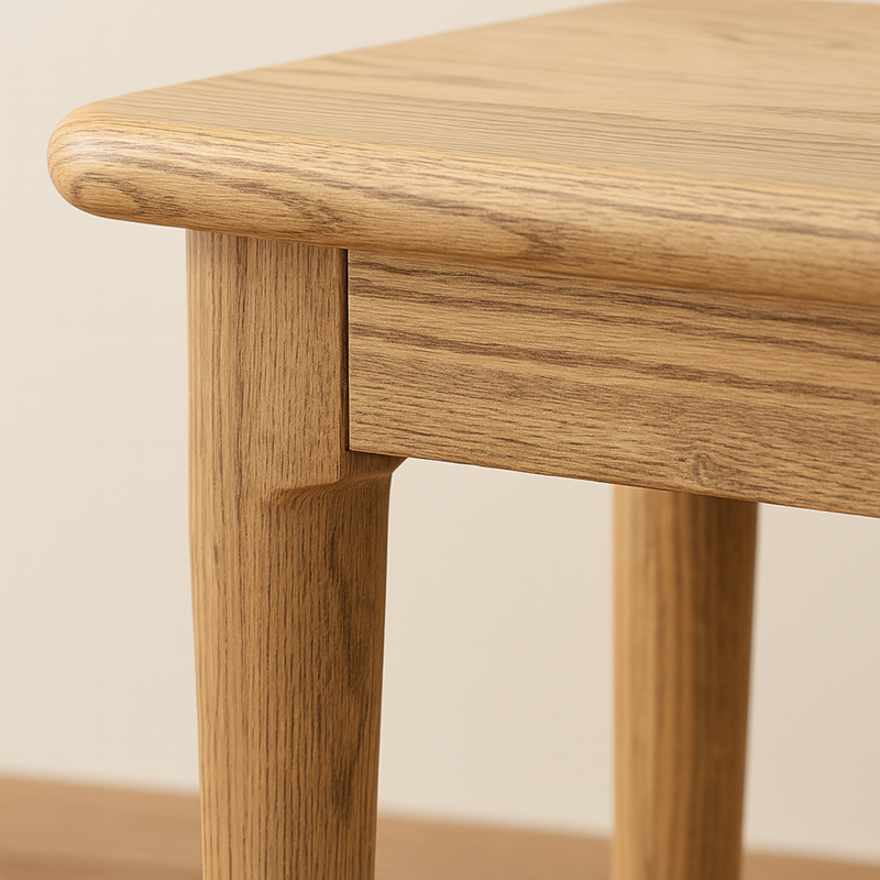 Traditional Handcrafted Rectangular Table - North American Ash Wood Dining Table For Dining Room