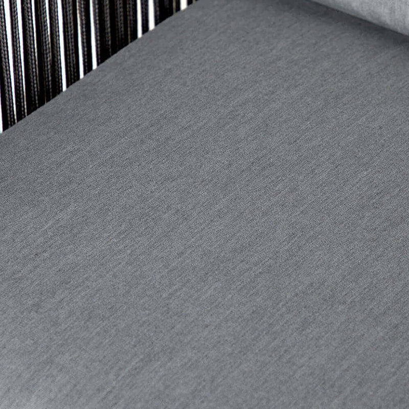 Küstenstil Outdoor-Esszimmerstuhl - 1-Sitzer Robuster Aluminiumrahmen für Außenbereich &amp; Garten 