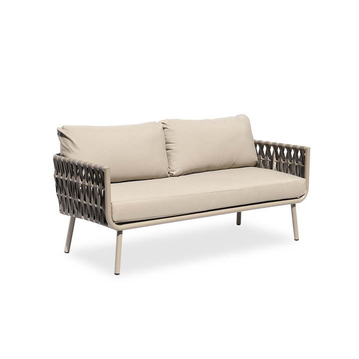 Waterproof Coastal-Inspired Aluminum Outdoor Sofa - 1/2/3-Seater For Garden &amp; Balcony
