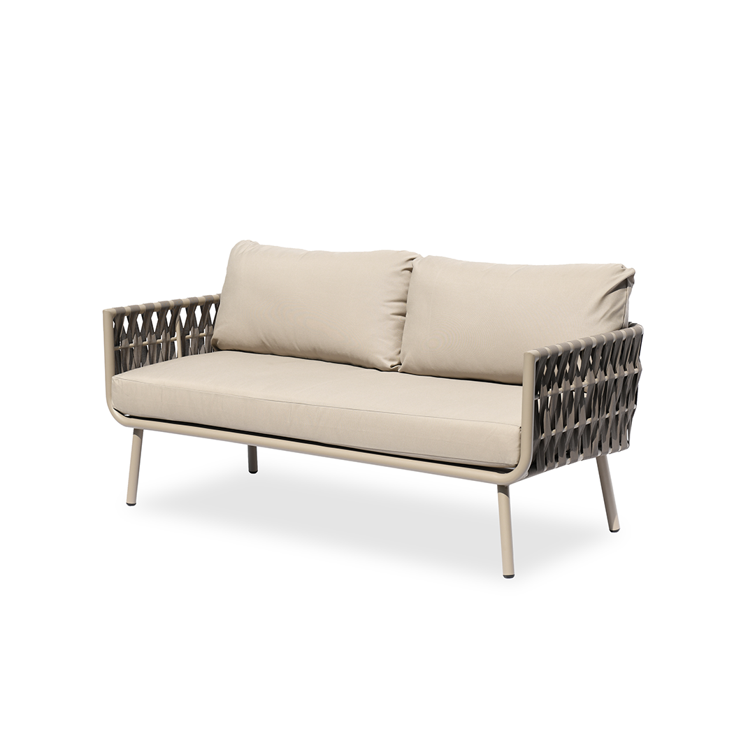 Waterproof Coastal-Inspired Aluminum Outdoor Sofa - 1/2/3-Seater For Garden &amp; Balcony