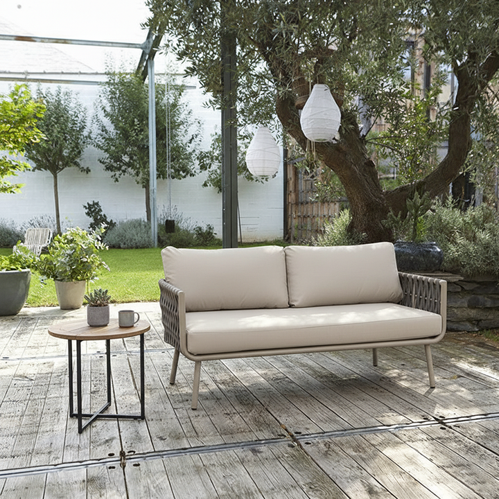 Waterproof Coastal-Inspired Aluminum Outdoor Sofa - 1/2/3-Seater For Garden &amp; Balcony