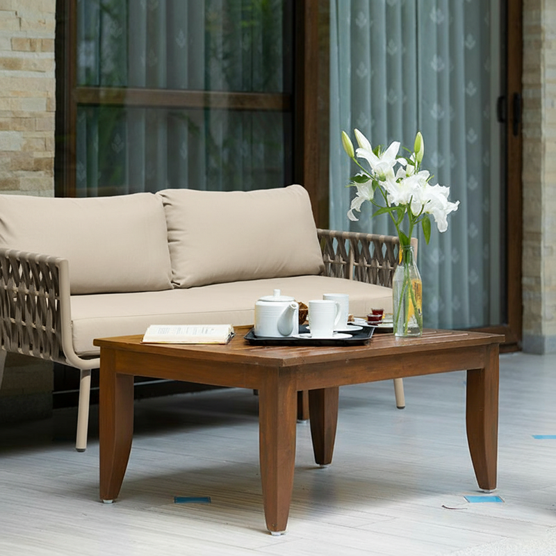 Waterproof Coastal-Inspired Aluminum Outdoor Sofa - 1/2/3-Seater For Garden &amp; Balcony