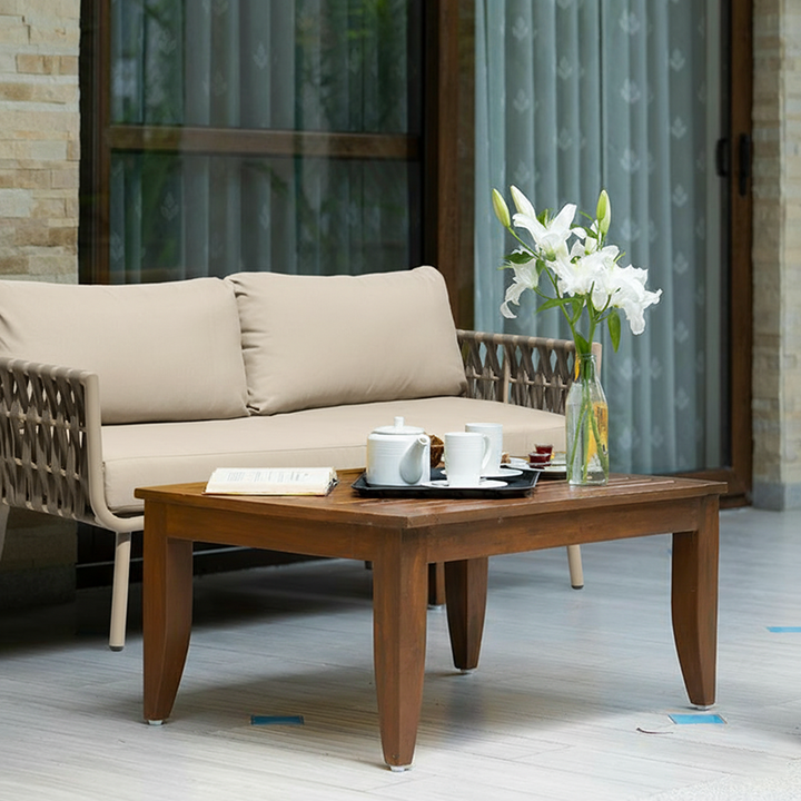 Waterproof Coastal-Inspired Aluminum Outdoor Sofa - 1/2/3-Seater For Garden &amp; Balcony