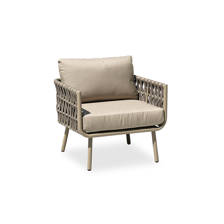 Waterproof Coastal-Inspired Aluminum Outdoor Sofa - 1/2/3-Seater For Garden &amp; Balcony