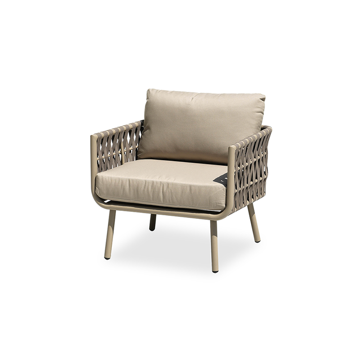 Waterproof Coastal-Inspired Aluminum Outdoor Sofa - 1/2/3-Seater For Garden &amp; Balcony